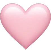 light pink heart  sticker