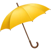 yellow umbrella sticker