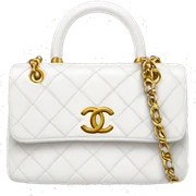 white Chanel bag sticker