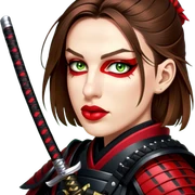 Fierce Samurai sticker
