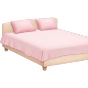 Light pink bed sticker
