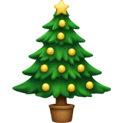 Christmas tree sticker
