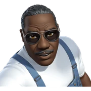 dark-skinned man in sunglasses sticker