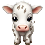 Baby cow sticker