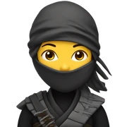 Ninja mujer sticker