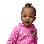 boy with topknot hairstyle sticker