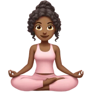 Latina yoga girl light pink clothes  sticker