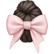 Pastel pink bow sticker