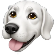 White shnauzer dog sticker