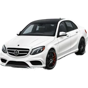 White car brabus sticker