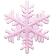 pastel pink snowflake  sticker