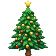 Christmas tree sticker