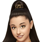 smiling girl with jewelry sticker