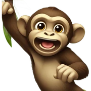 funny monkey sticker