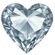 Heart shape diamond  sticker