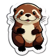 Otter sticker