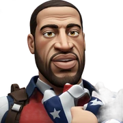 american pride with a beard sticker
