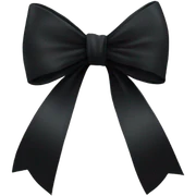 Black bow sticker
