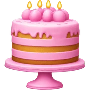 pink cake sticker