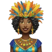 carnaval woman sticker
