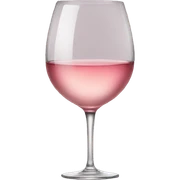 Verre de vin rose sticker
