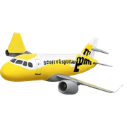 spirit airlines logo sticker