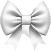 white bow sticker
