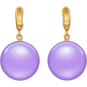 light purple earring sticker