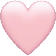 light pink heart sticker