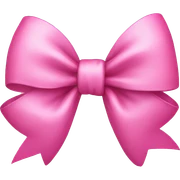 Pink bow sticker