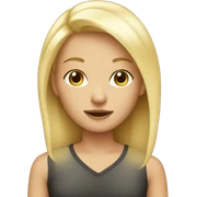 blonde girl sticker