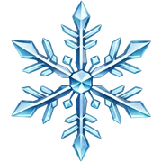 crystal snowflake sticker