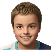 smiling boy meme indoors sticker