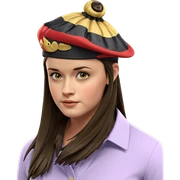 girl in collared shirt sticker