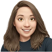smiling girl with brown hair sticker