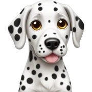 Dalmatian puppy sticker