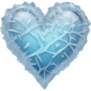 icy heart sticker