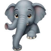Elephant with Book sticker