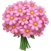 pink flower bouquet sticker