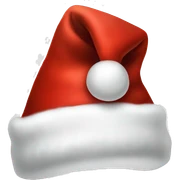 Santa hat sticker