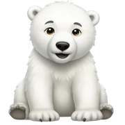 girly polar bear sticker