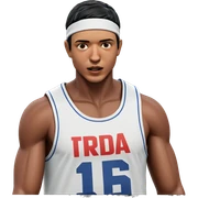 dark-skinned boy in sportswear sticker