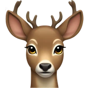 New Year's deer sticker