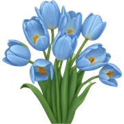 Tulipanes azules
 sticker