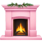 Winter Pink FirePlace sticker