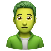Yellow green sticker