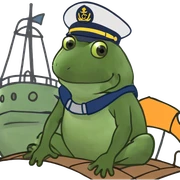 bufo on a ship sticker