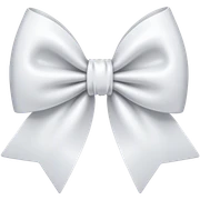 white bow sticker