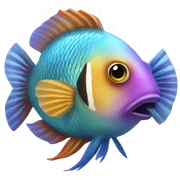 Exotic fish sticker