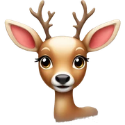 Cute Christmas deer sticker